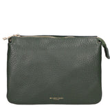Borsa a tracolla da donna Vera pelle MYB-6054-FW-D14 VERDE SCURO DARK GREEN My Best Bag