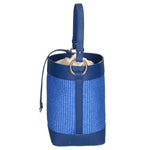 Borsa a secchiello da donna Misto pelle e tessuto MYB-05165-SS-530+S22 BLUETTE My Best Bag