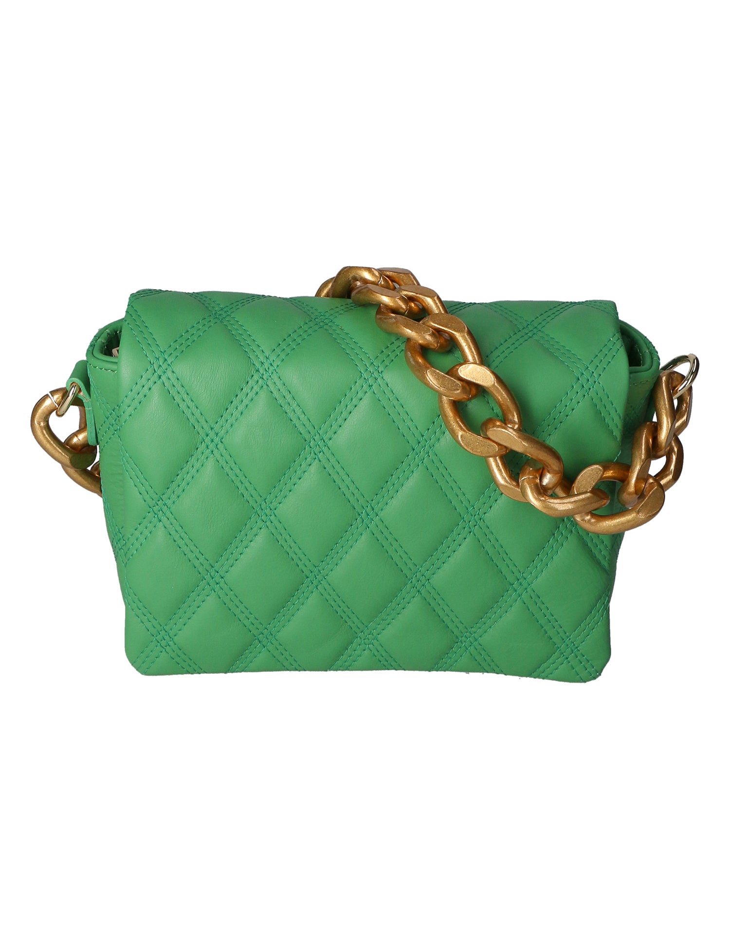 Adriana Borsa a mano da donna Vera pelle 04539-S47 VERDE MELA Gave Lux