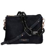 Borsa a spalla da donna Vera pelle di cavallino MYB-8021-FW-NOTTE My Best Bag