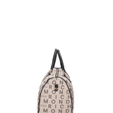 Borsa a mano da donna 100% vera pelle JR-W-1161-TP-BONE + BLACK + GOLD John Richmond