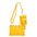 Ifigenia Borsa a tracolla da donna Vera pelle 05932-D04 GIALLO YELLOW Gave Lux