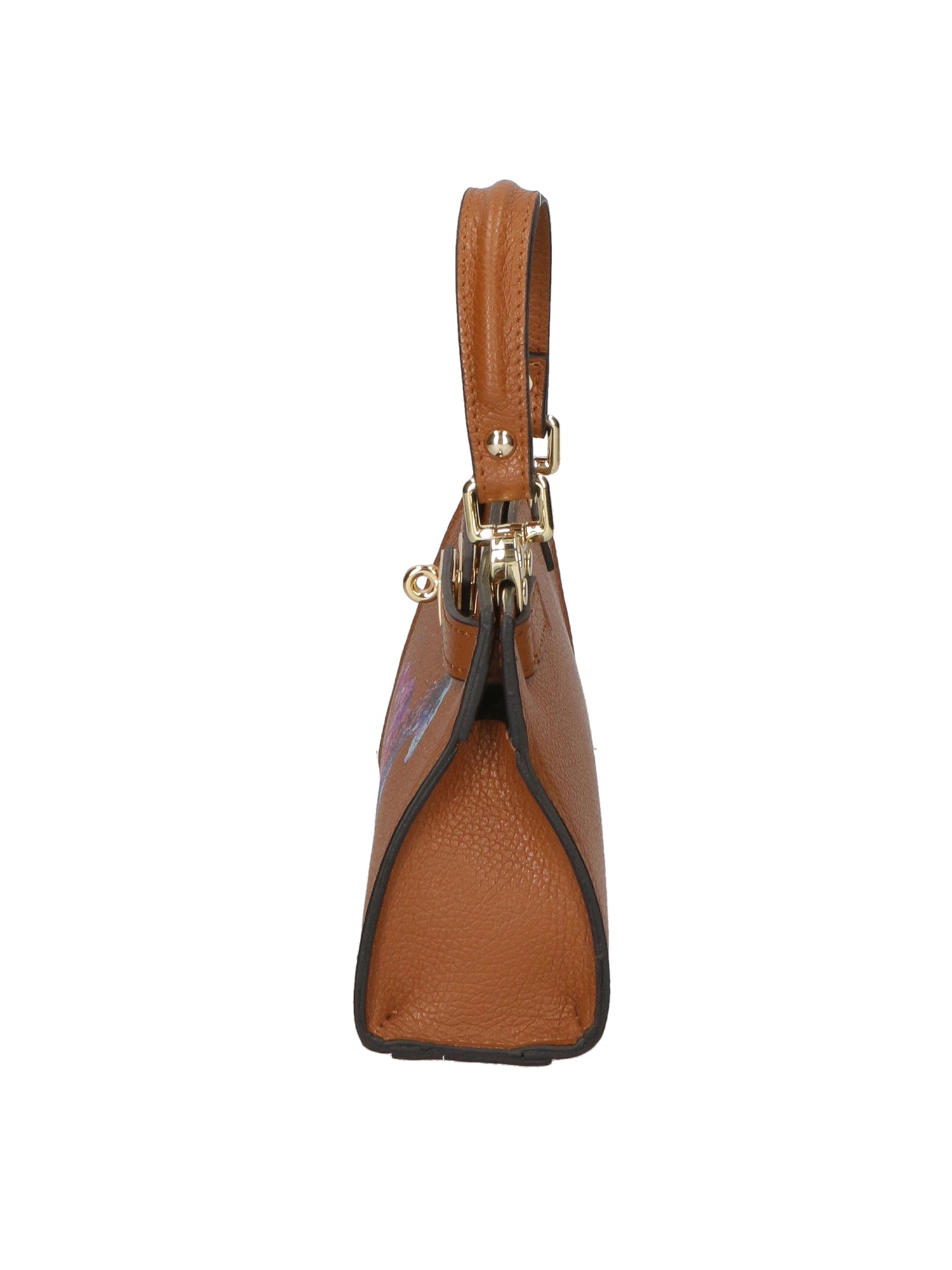 Noel Borsa a mano da donna Vera pelle 04265-D17 CUOIO SCURO DARK COGNAC Gave Lux