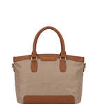 Borsa a Spalla in Pvc Beige