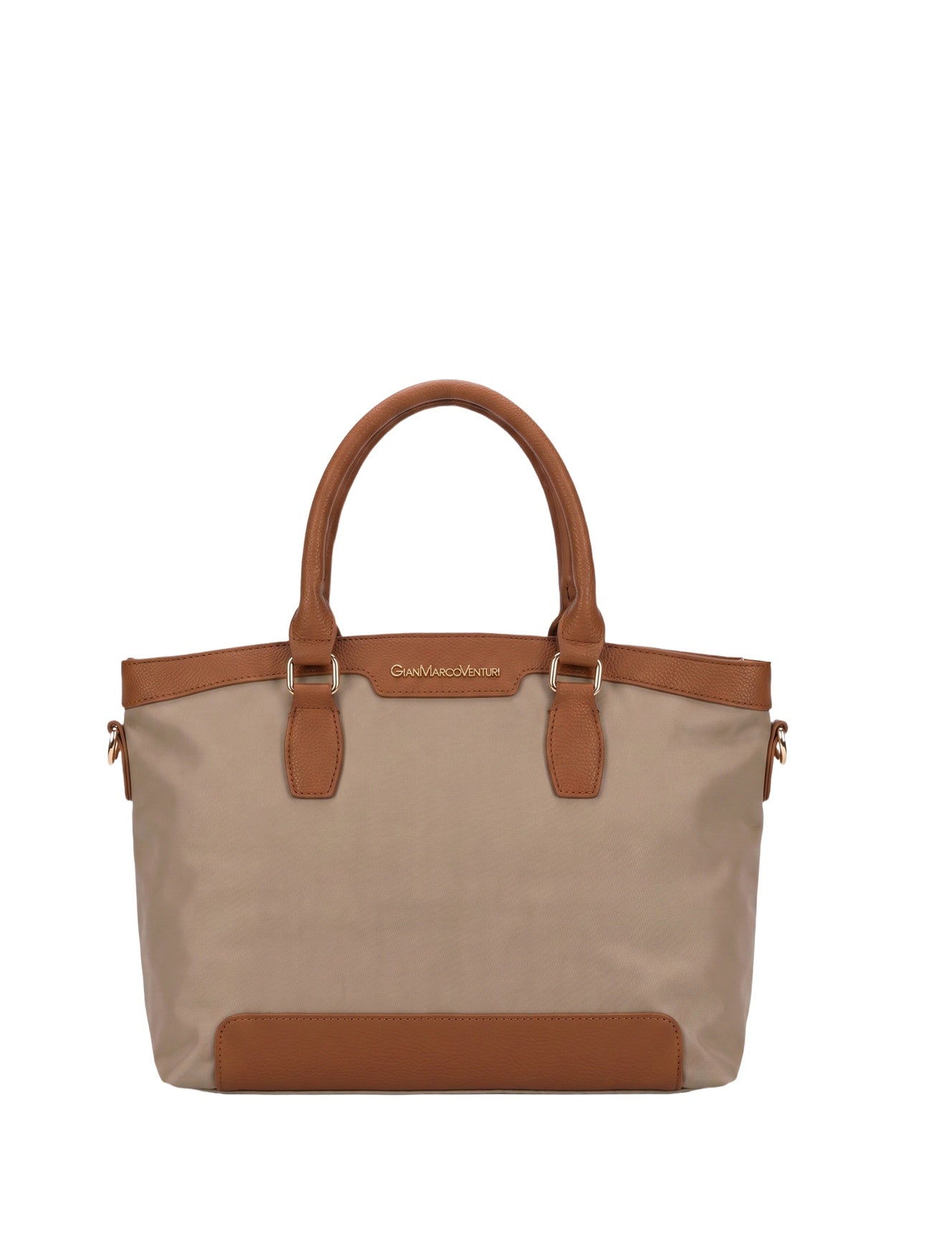 Borsa a Spalla in Pvc Beige