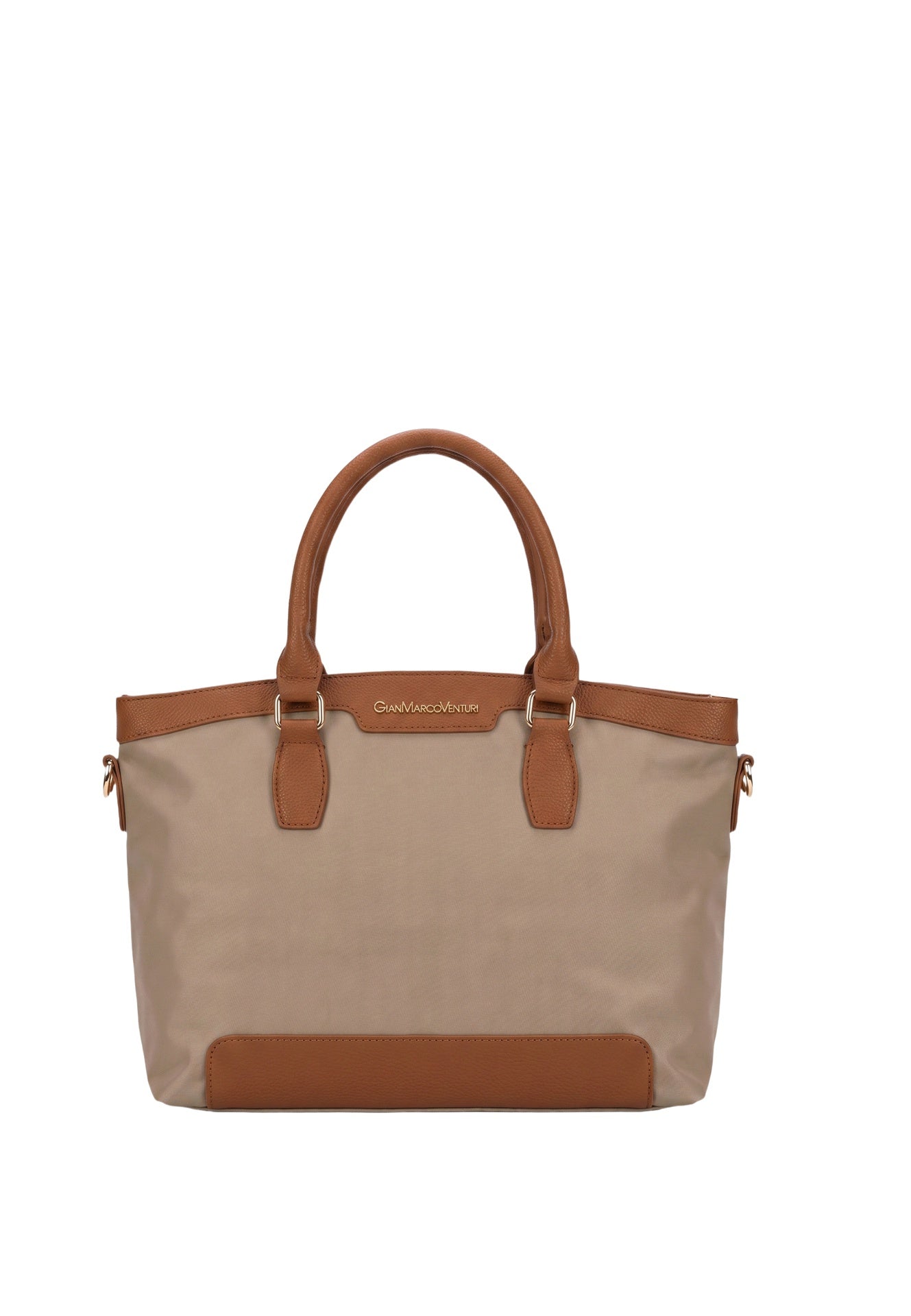Borsa a Spalla in Pvc Beige