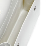 Borsa a mano da donna 100% Pvc FLAT ROOD M-WHITE + OFF SILVER Marc Ellis