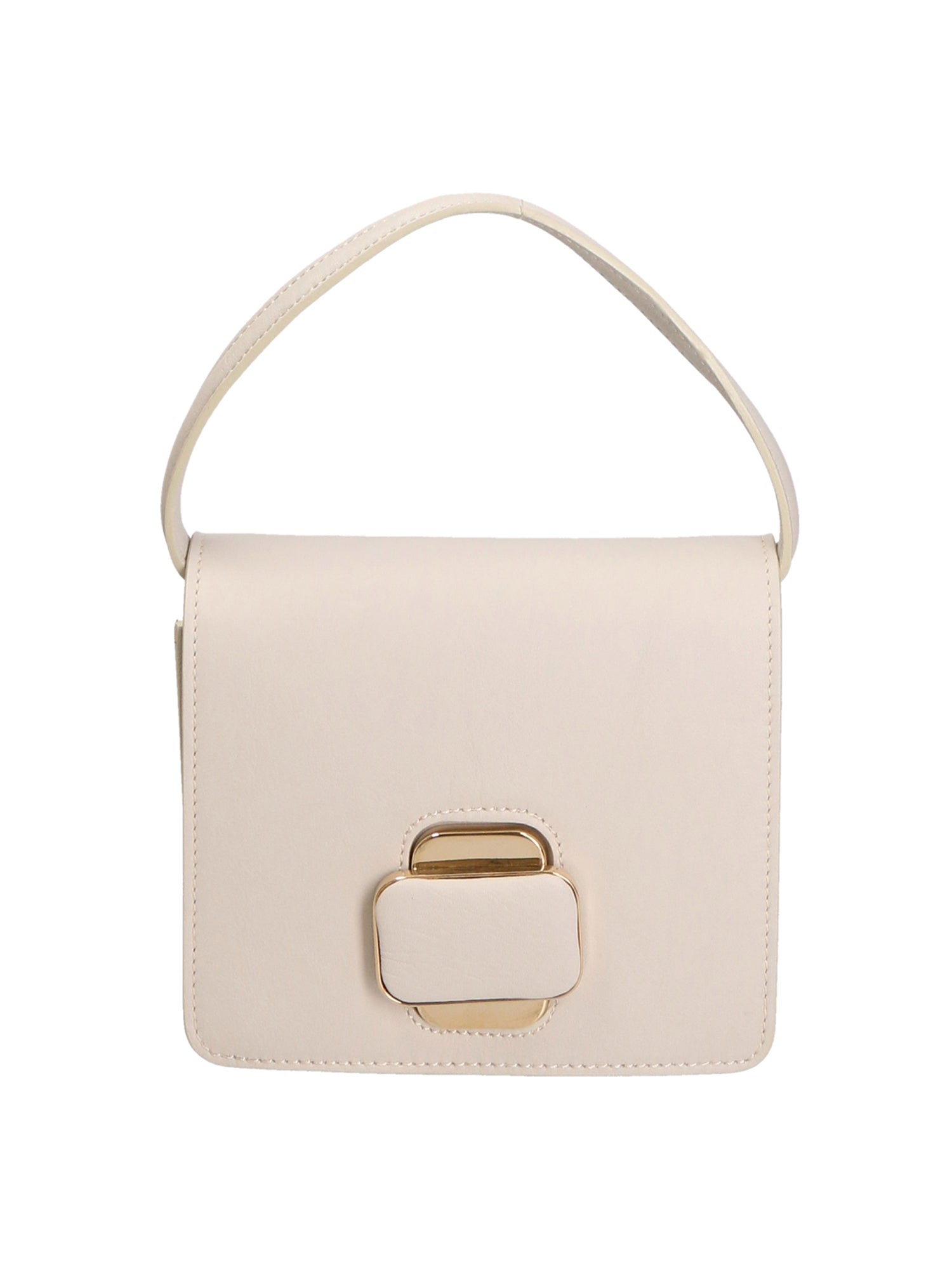 Borsa a tracolla da donna 100% pelle MYB-8035-FW-S03 LATTE My Best Bag