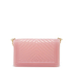 Borsa a mano da donna 100% PVC FLAT M-MAUVE + OFF GOLD Marc Ellis
