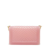 Borsa a mano da donna 100% PVC FLAT M-MAUVE + OFF GOLD Marc Ellis