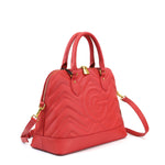 Borsa a mano da donna 100% pelle vegana PU GGB016RED Gabriella G Firenze