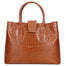 Letizia Borsa a mano da donna Pelle stampata croco 06542-CUOIO COGNAC Gave Lux