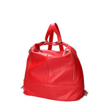 Anjelica women's shoulder bag convertible into a backpack in genuine leather, Made in Italy, 33x31x12 cm