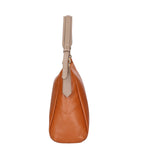 Vladimira Borsa a spalla da donna Vera pelle 06675-D17 CUOIO + D40 TAUPE Gave Lux
