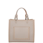 Borsa a mano da donna 100% vera pelle 07262-P 603 TAUPE CHIARO Roberta Rossi