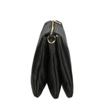 Borsa a tracolla da donna 100% pelle MYB-6049-FW-D28 NERO BLACK My Best Bag