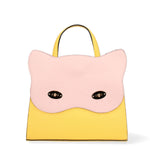 Arancia Borsa a mano da donna 100% pelle 8969-GIALLO+ROSA Gave Lux