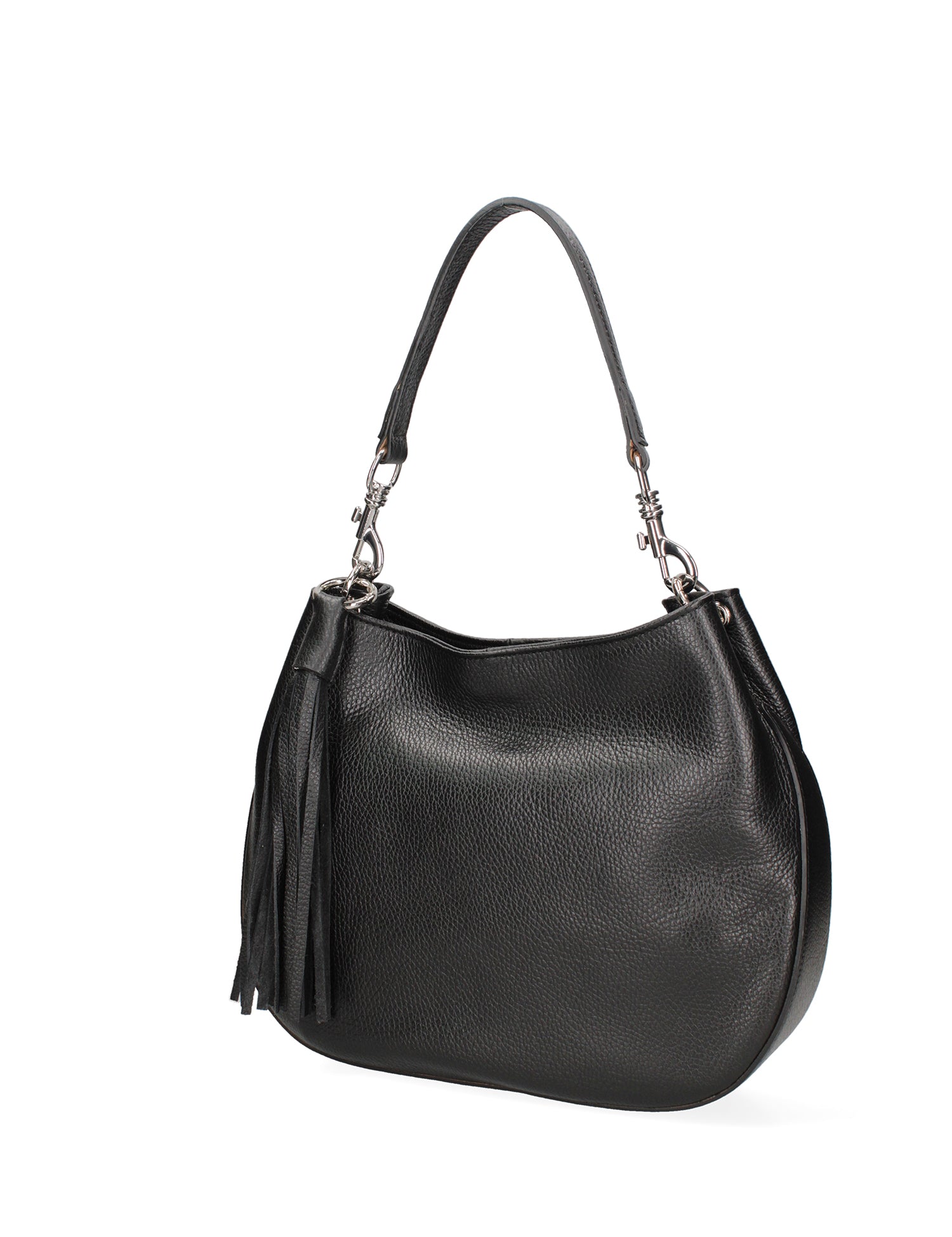 Borsa a spalla da donna Vera pelle 07316-D28 NERO Roberta Rossi