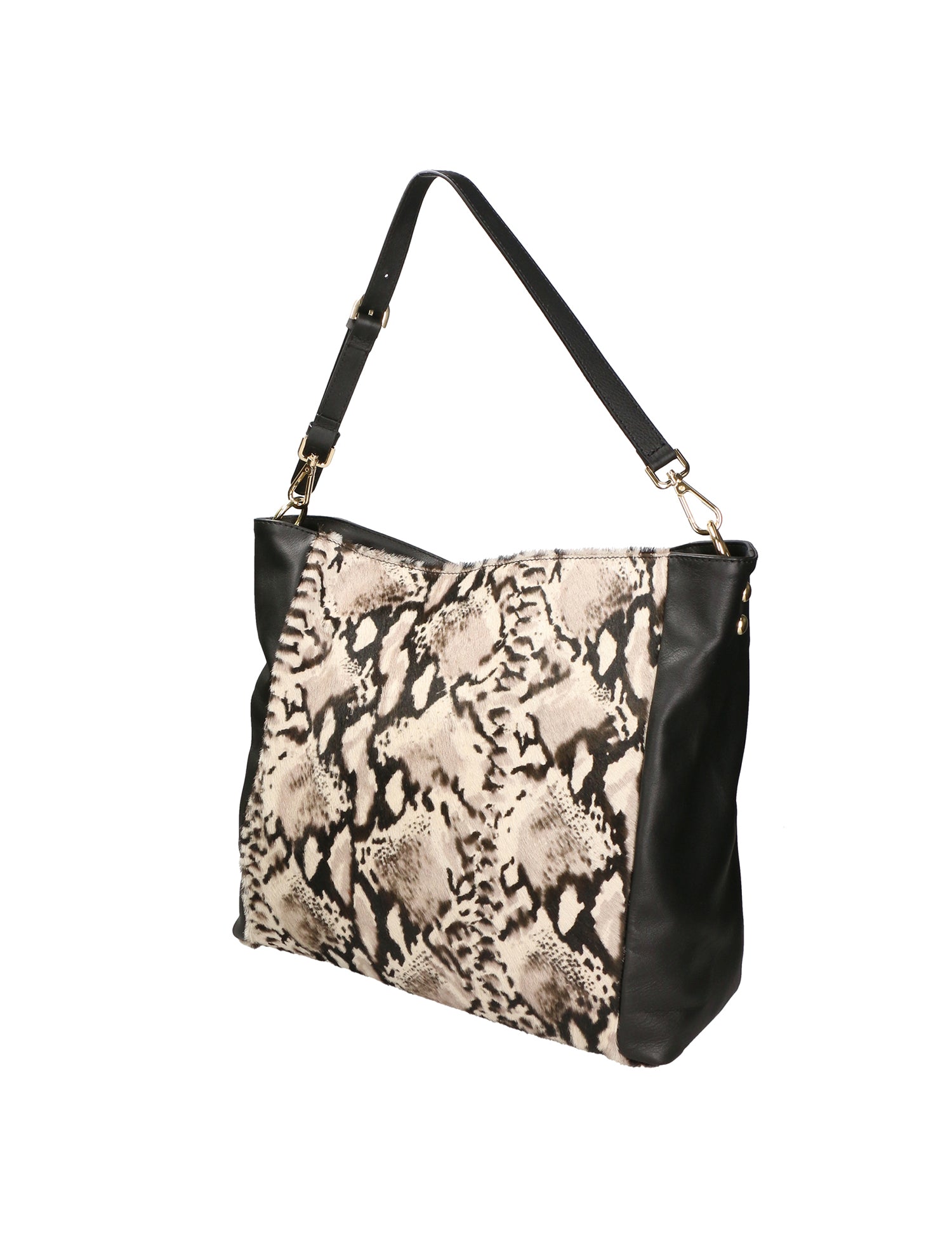 Asia Borsa a spalla da donna Vera pelle 05475-PITONE BIANCO 008 Gave Lux