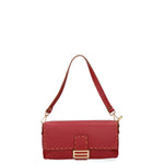Wally Borsa a spalla da donna Vera pelle 06869-D10 ROSSO SCURO Gave Lux