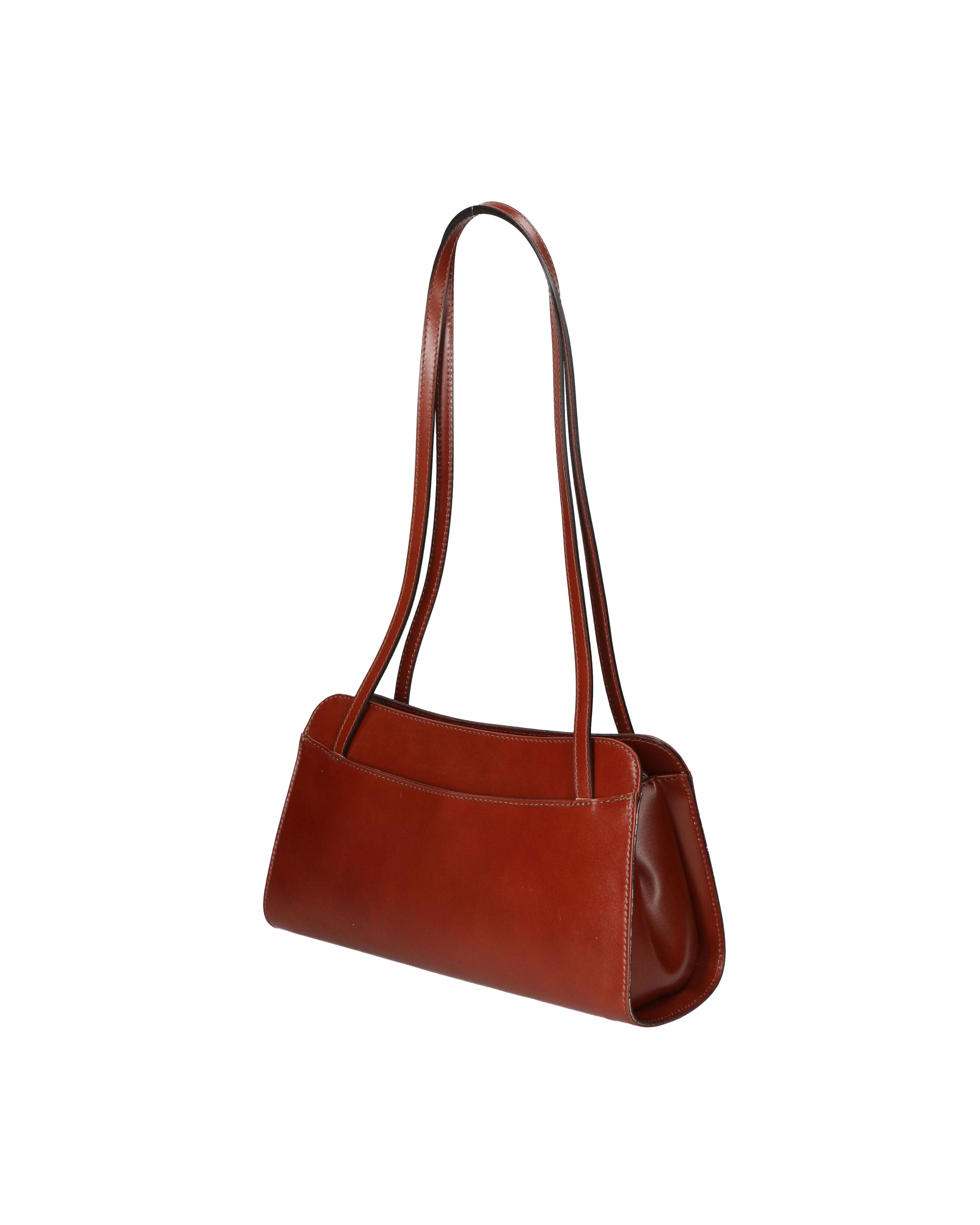 Edera Chic Borsa a spalla da donna Vera pelle 9120-ROSSO Gave Lux