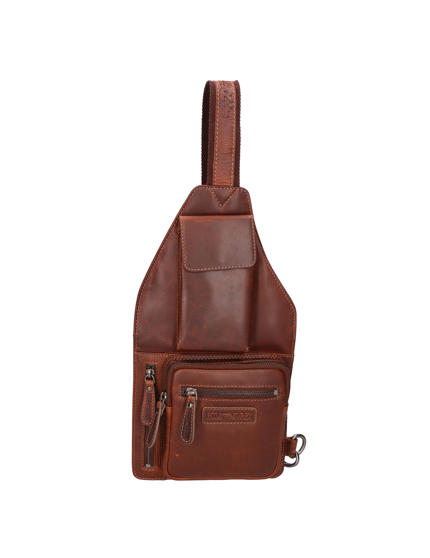 Marsupio da uomo in vera pelle Casual HILB-3338-T.MORO Hill Burry