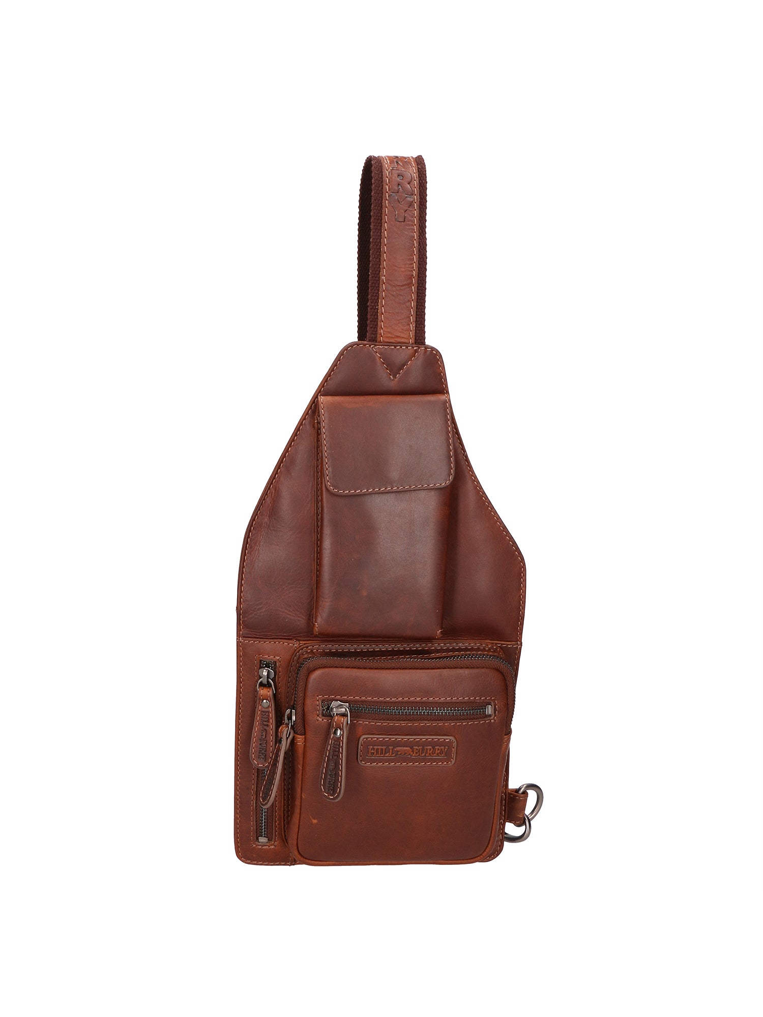 Marsupio da uomo in vera pelle Casual HILB-3338-T.MORO Hill Burry