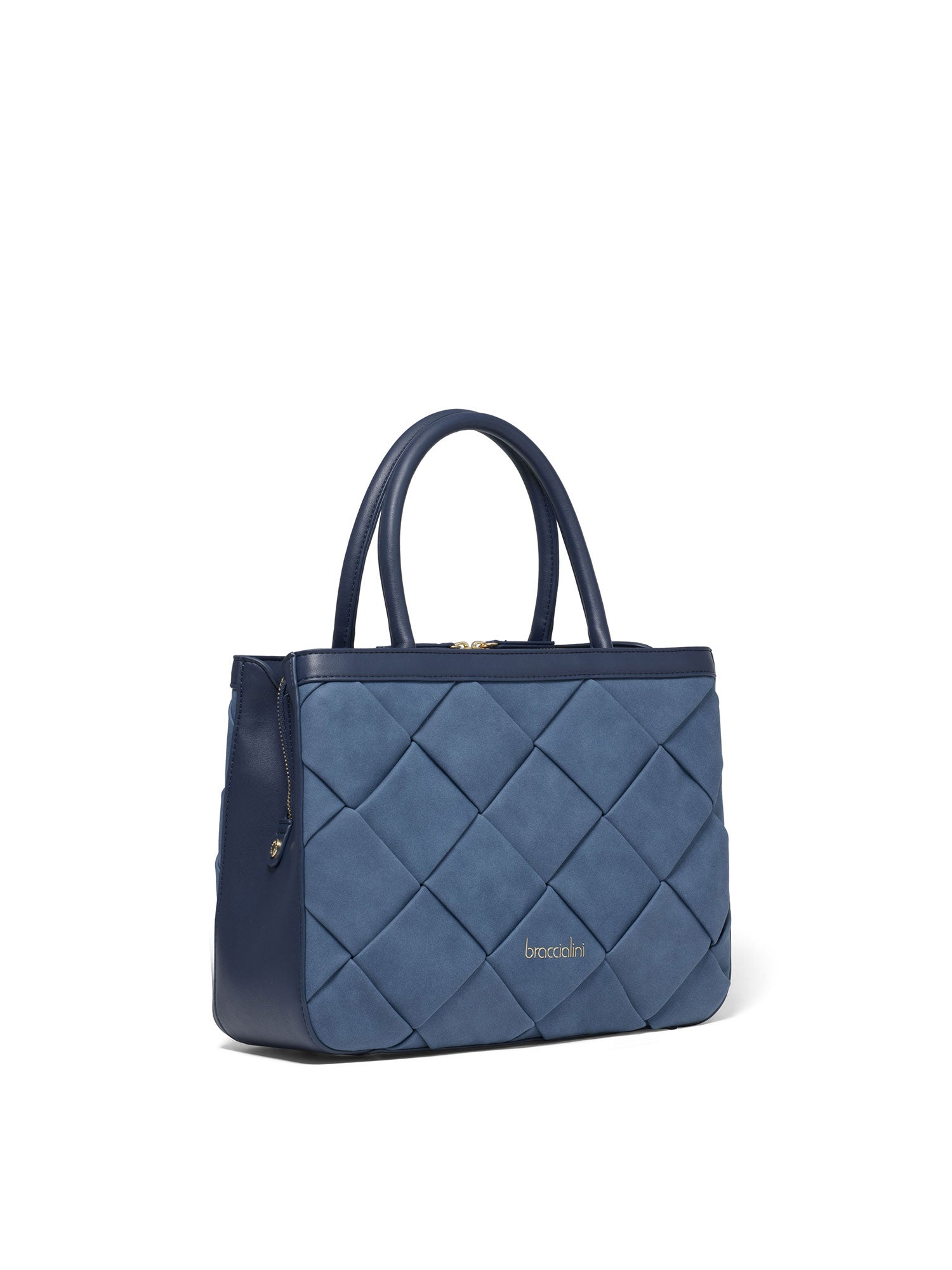 Aurelia Pro Borsa a mano da donna 100% Poliuretano B17071-BLU Braccialini