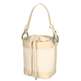 Borsa a secchiello da donna Misto pelle e tessuto MYB-05166-SS-148+S03 BEIGE My Best Bag