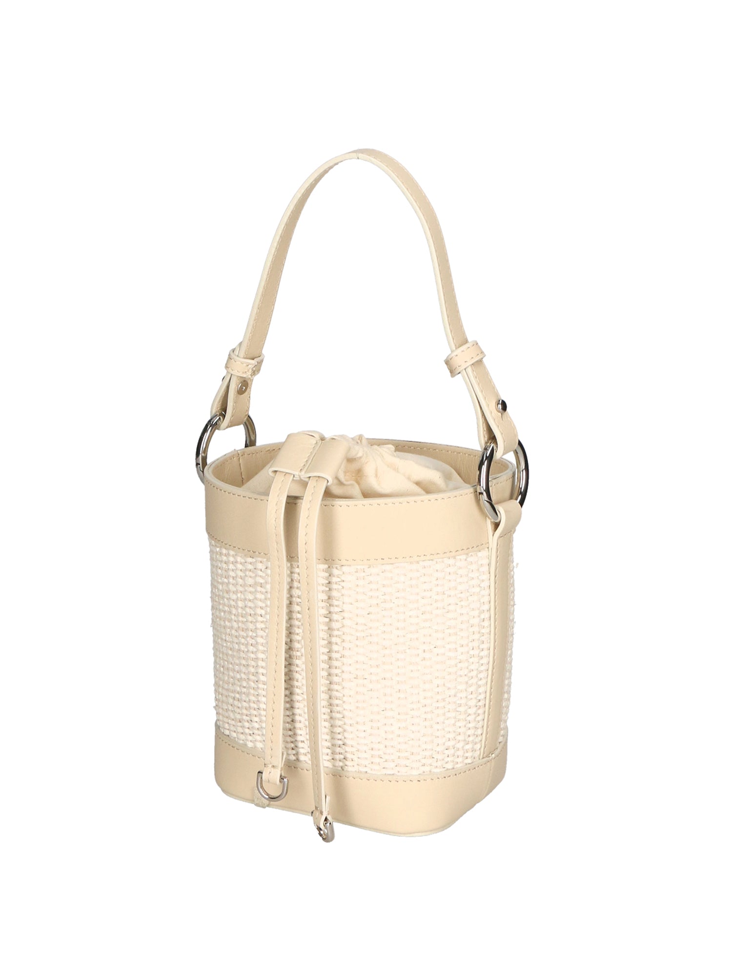 Borsa a secchiello da donna Misto pelle e tessuto MYB-05166-SS-148+S03 BEIGE My Best Bag