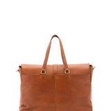 Borsa da viaggio unisex in vera pelle 100% cotone 4066-MIELE Alessia Firenze