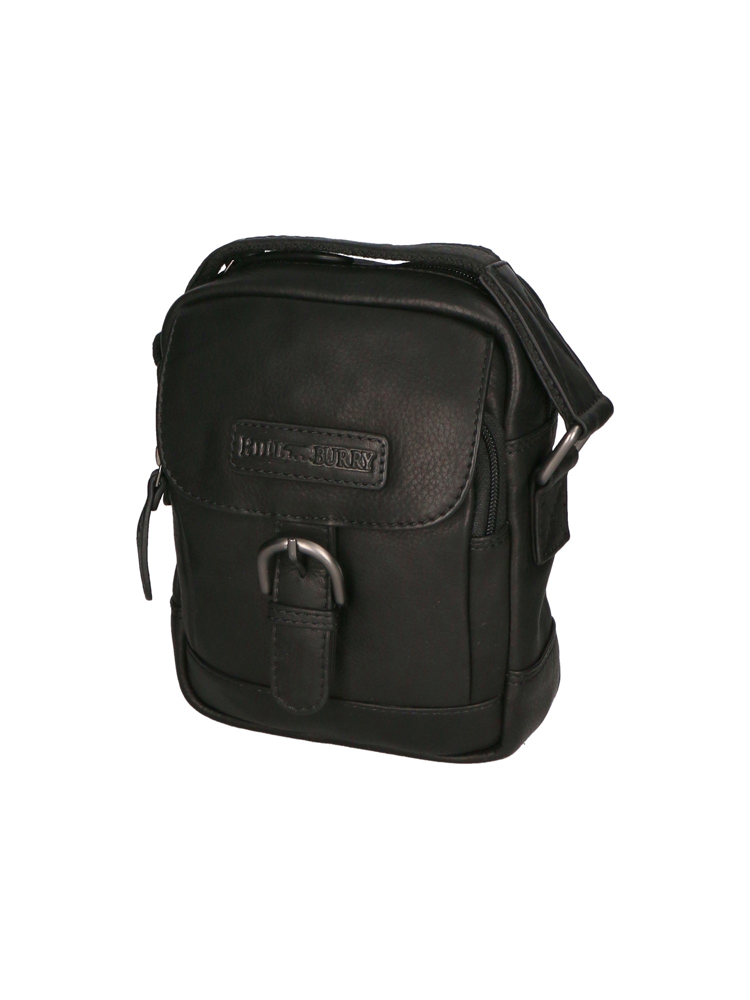Borsa a tracolla da uomo Vera pelle RFID HILB-HT05-NERO Hill Burry