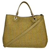 Borsa a mano da donna Paglia & Pelle MYB-05168-SS-467+D105 LIME My Best Bag