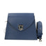 Eolara Borsa a spalla da donna Vera pelle 193842-BLU DARK BLUE Gave Lux