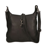 Borsa a tracolla da uomo in vera pelle RFID HILB-6169-NERO Hill Burry