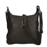Borsa a tracolla da uomo in vera pelle RFID HILB-6169-NERO Hill Burry