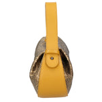 Arizona Borsa a mano da donna Vera pelle 05459-D36 SENAPE L004 ORO Gave Lux
