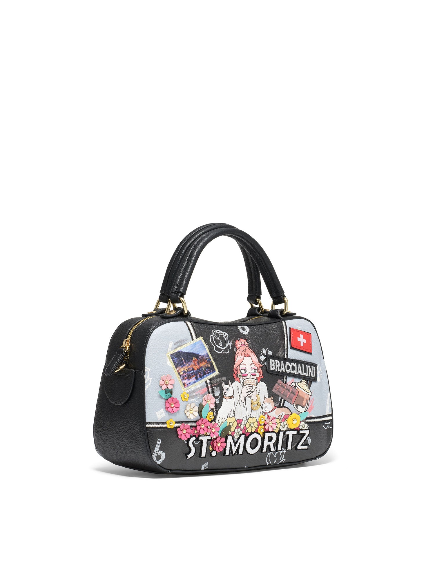 Bardolino Borsa a mano da donna Poliestere + Poliuretano B16802-UNICO Braccialini