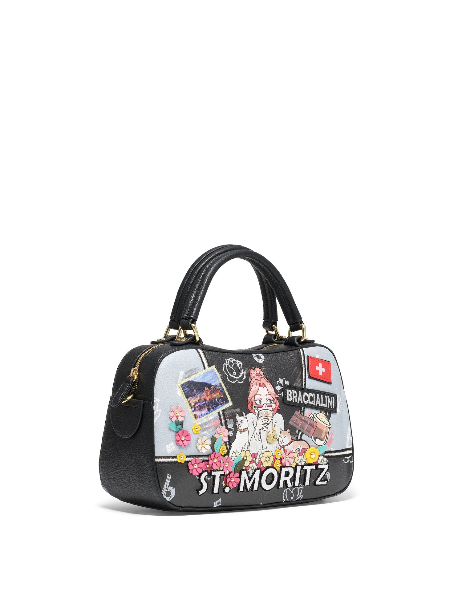 Bardolino Borsa a mano da donna Poliestere + Poliuretano B16802-UNICO Braccialini