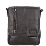 Borsa a tracolla unisex vera pelle Made in Italy SN5863547-BLACK Santini Firenze