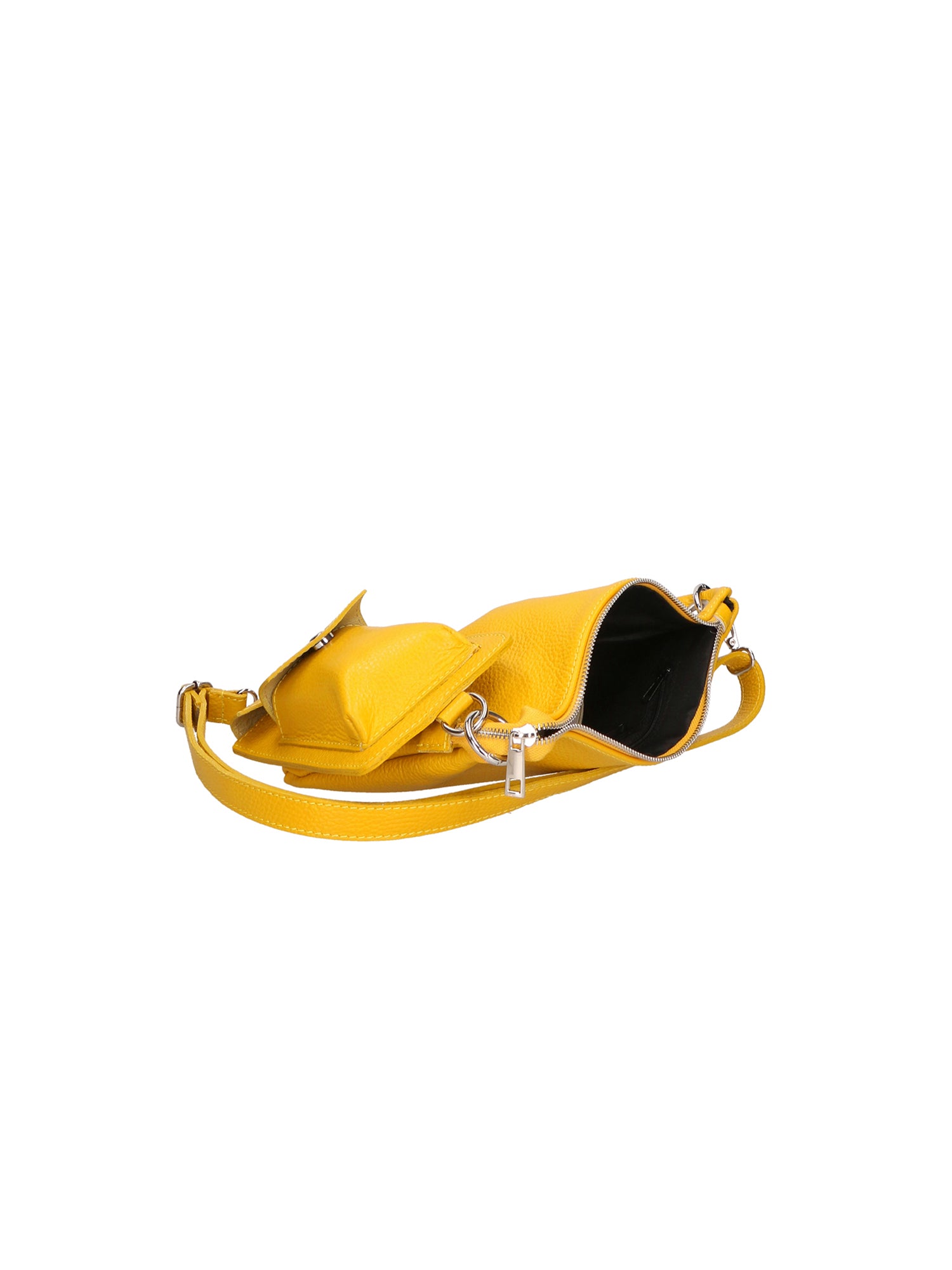 Ifigenia Borsa a tracolla da donna Vera pelle 05932-D04 GIALLO YELLOW Gave Lux