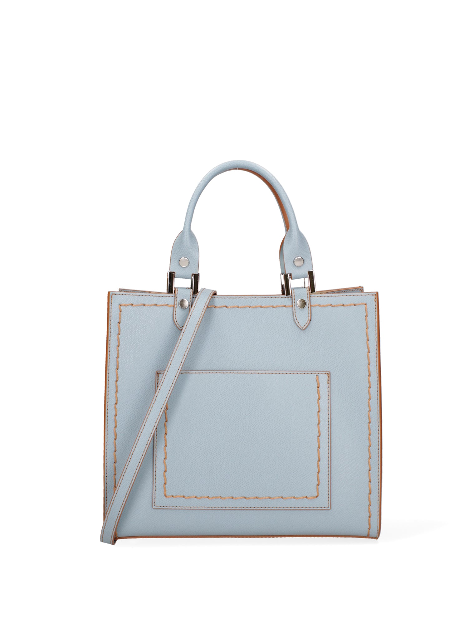 Borsa a mano da donna 100% vera pelle 07262-P 631 CIELO Roberta Rossi