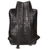 Zaino unisex in vera pelle Made in Italy Pelle di vacchetta ingrassata SN5863347-BLACK Santini Firenze