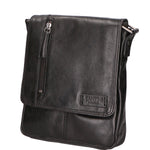 Borsa a tracolla unisex vera pelle Made in Italy SN5863547-BLACK Santini Firenze