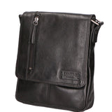 Borsa a tracolla unisex vera pelle Made in Italy SN5863547-BLACK Santini Firenze