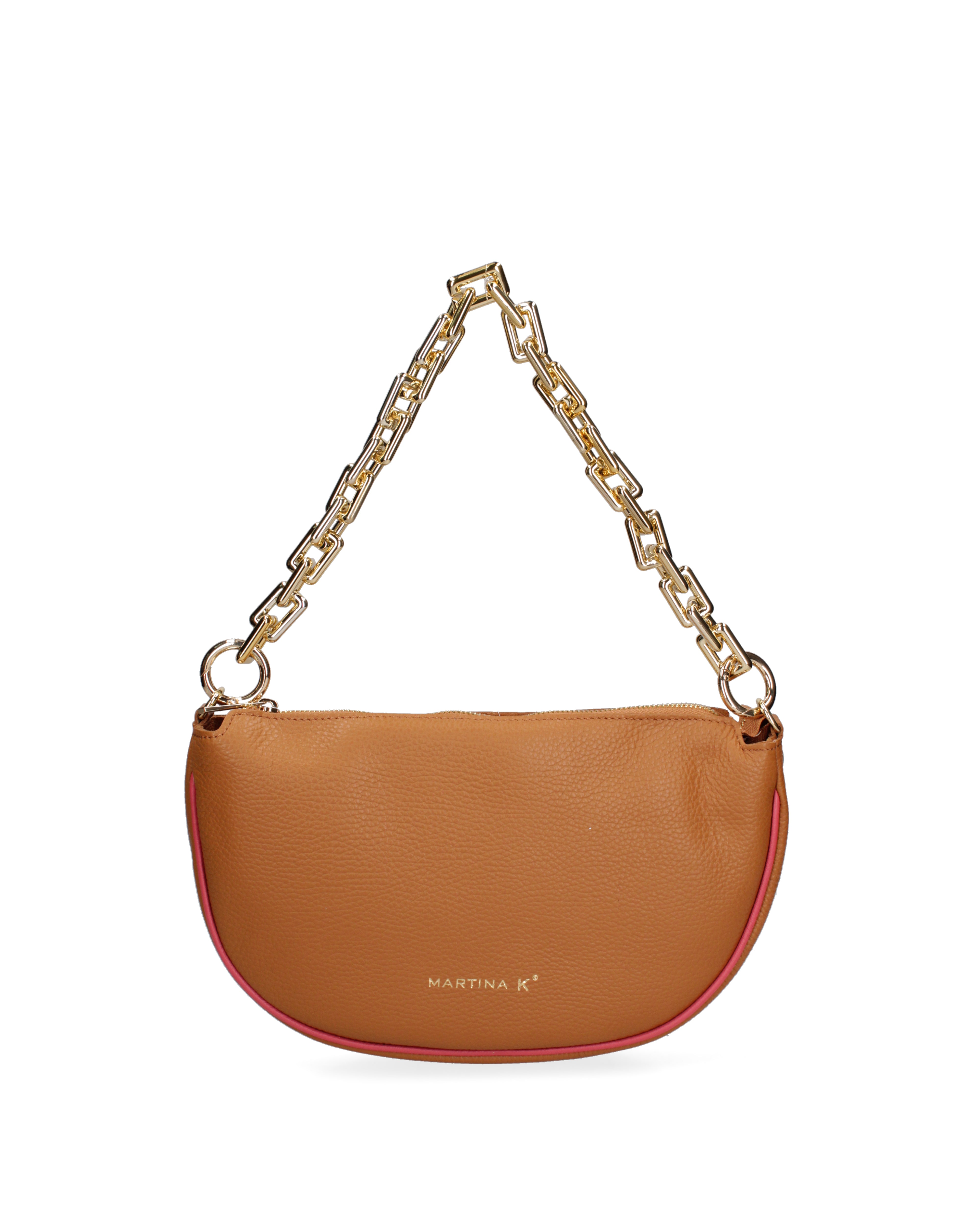 Valoria Elite Borsa a tracolla da donna Vera pelle 3532-D44 CUOIO+D82 BARBIE Gave Lux