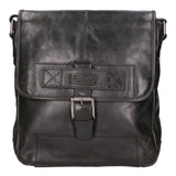 Borsa a tracolla unisex vera pelle 100% pelle SN5861547-BLACK Santini Firenze
