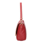 Walda Borsa a spalla da donna Vera pelle 06868-D10 ROSSO SCURO Gave Lux