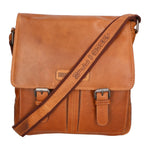 Borsa a tracolla da uomo 100% vera pelle HILB-3076-CUOIO Hill Burry
