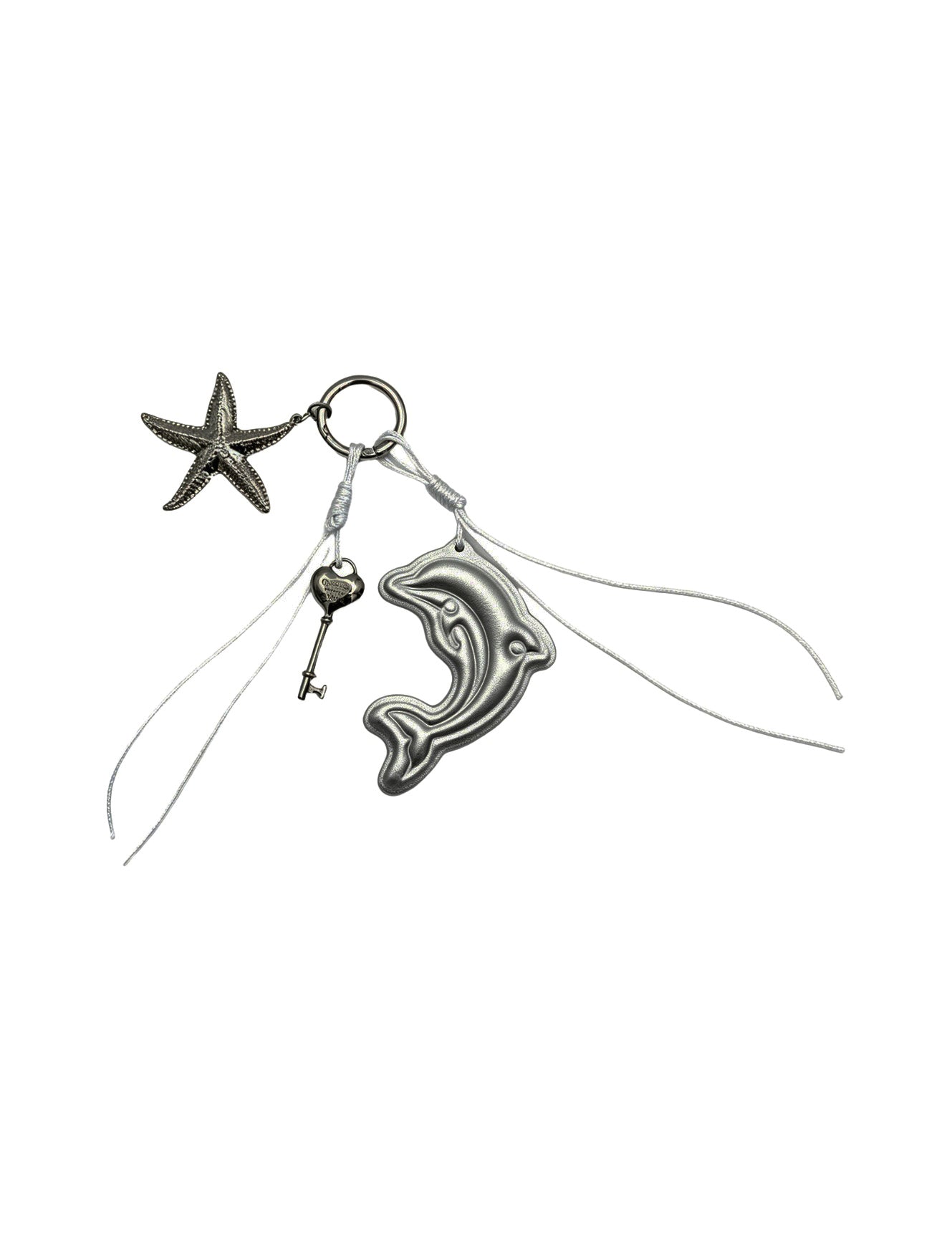 Portachiavi in Poliestere Argento